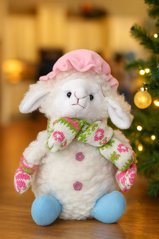 Glowing Sheep Plush Ornament (LED)