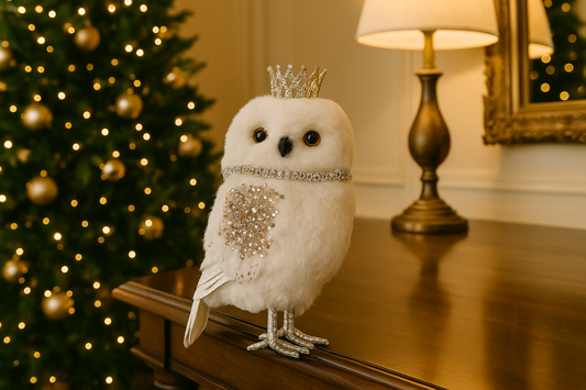 Royal Owl with Sparkling Crown