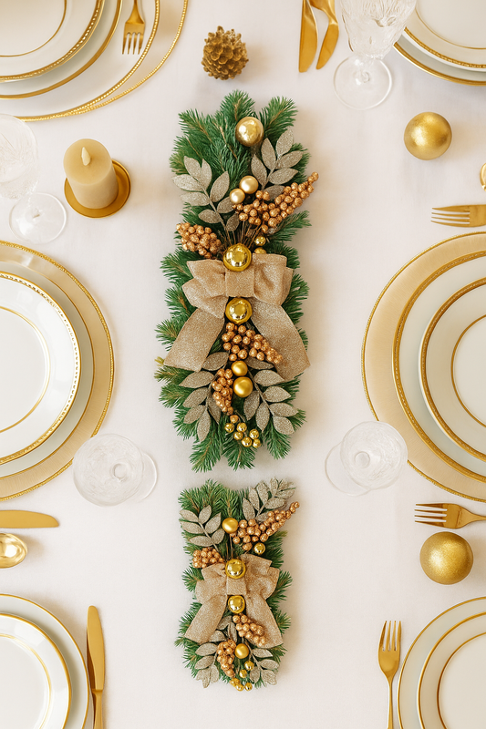 Golden Berry Glow Wreath