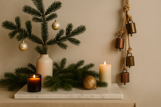 Rustic Dual-Tone Bell Garland (Set of 4)