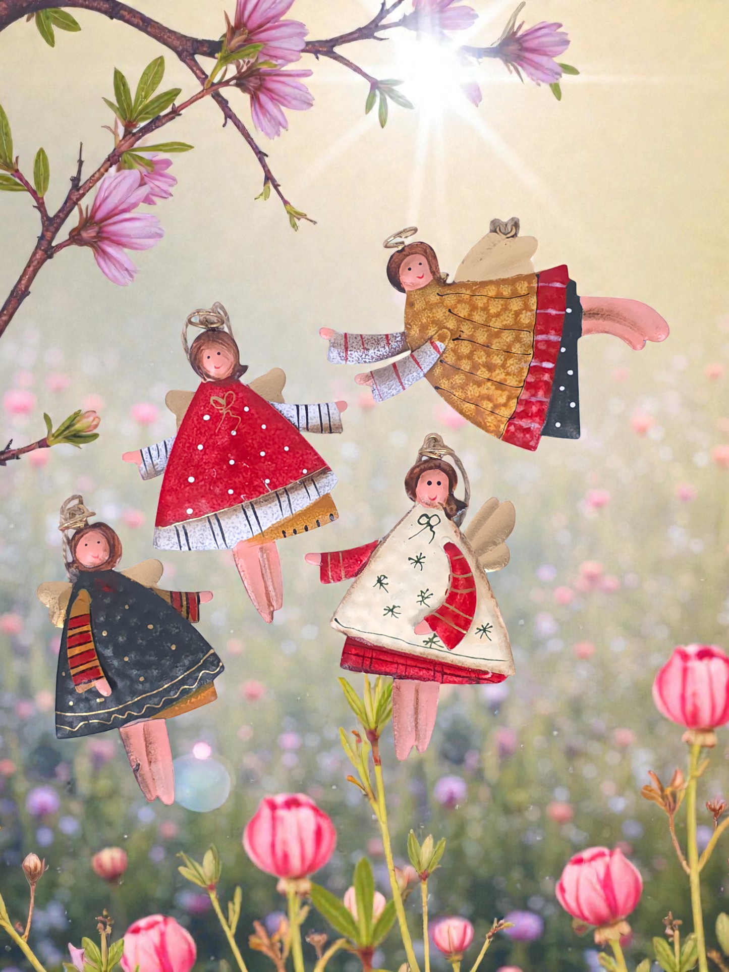 Heavenly Iron Angels (Set of 4)