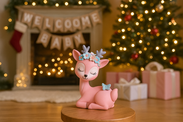 Blush Pink Fawn Ornament