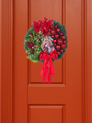 Holy Family Red Berry Wreath