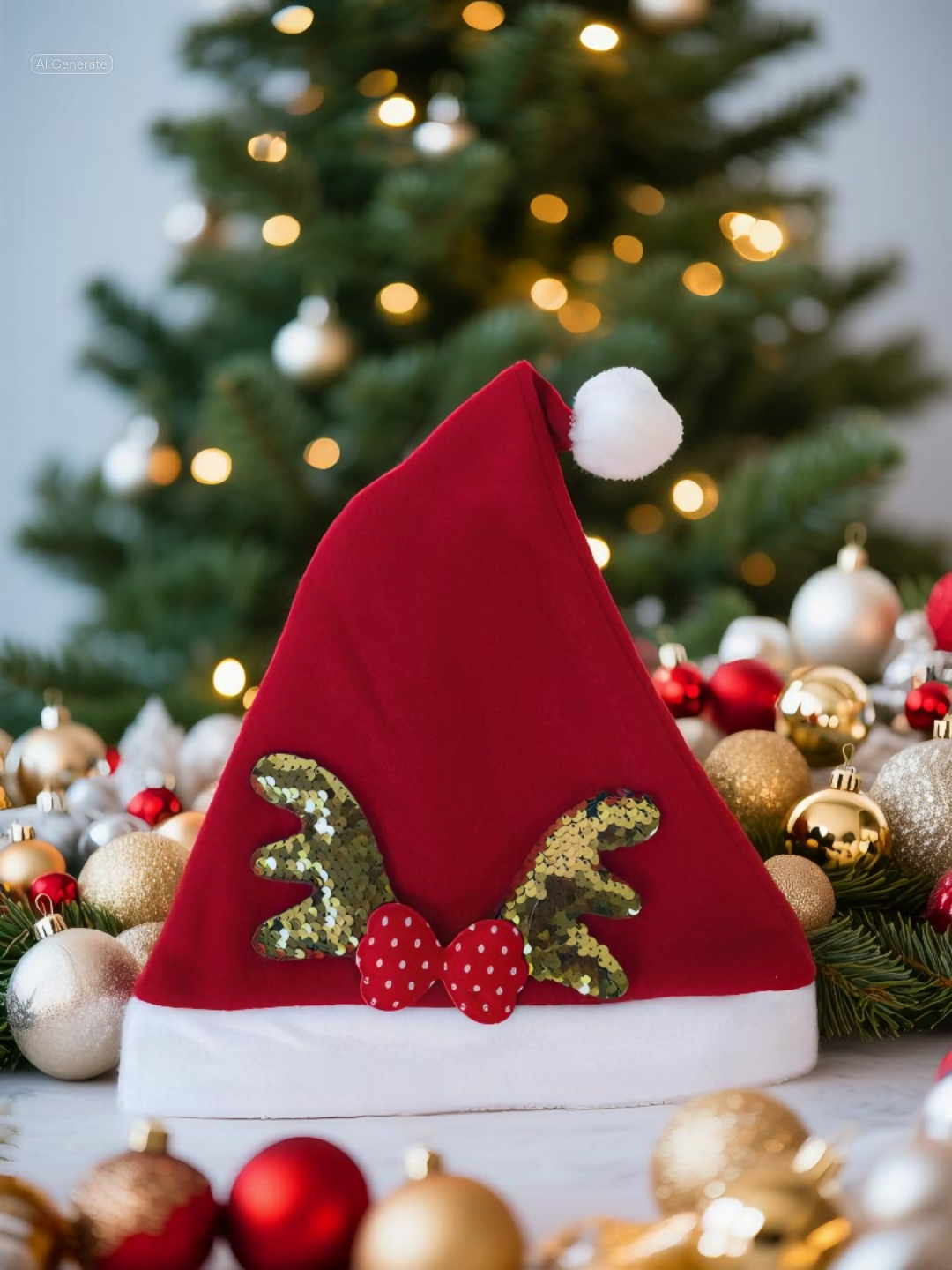 Reindeer Horn Santa Hat Fun