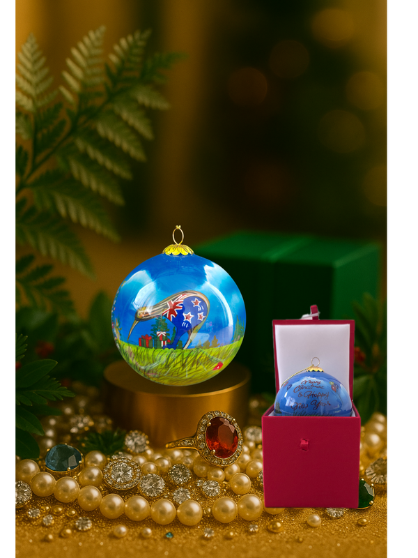 Kiwi Festive Wishes Bauble